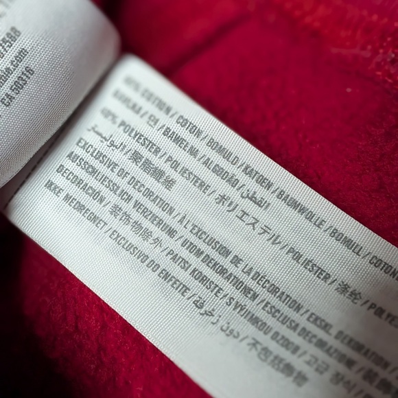 Abercrombie & Fitch Red Burgundy Logo Crewneck Sweatshirt Size M - Picture 6 of 6